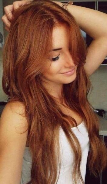 Red curly hair