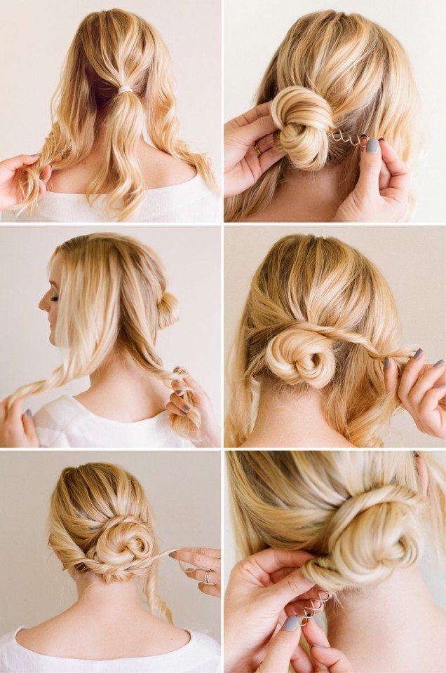 Simple hairstyle tutorial for work