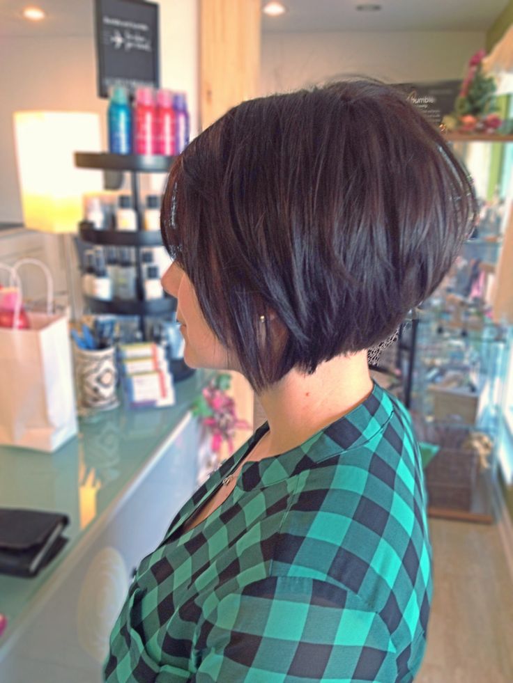 Cool short layered bob hairstyle