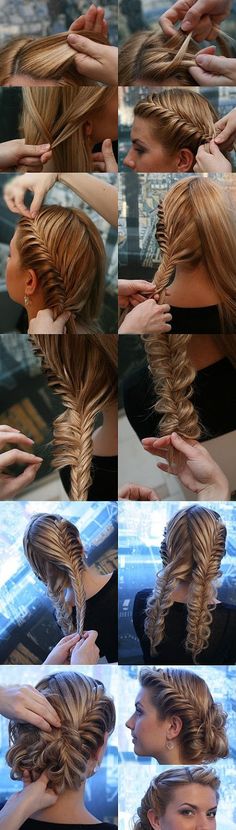 Stunning double braided bun tutorial