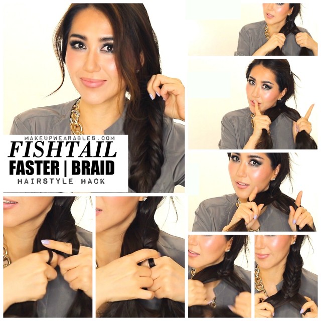 Fishtail braid pony tutorial about