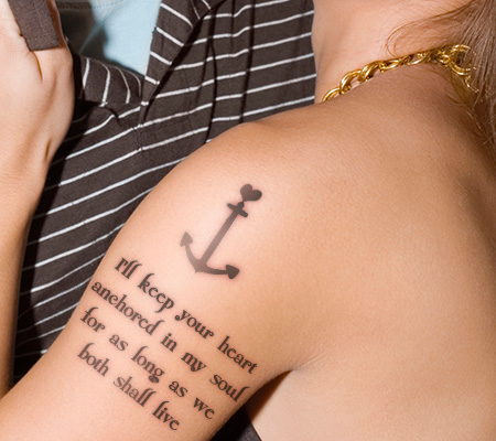 Anchor tattoos with quotes