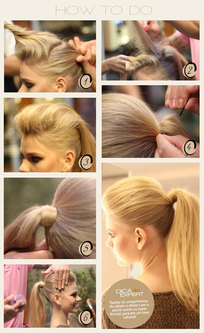 Simple ponytail hairstyle for long straight hair