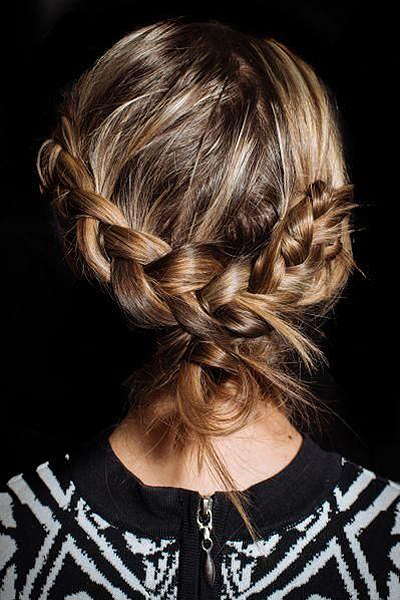 Unique French braid look