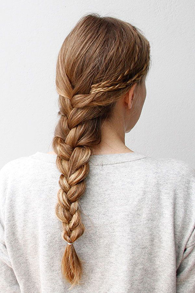 Hidden French braid