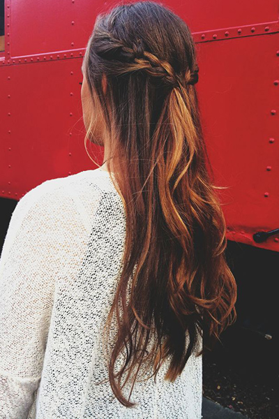 French Braid waterfall