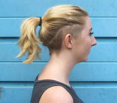 Undercut ponytail