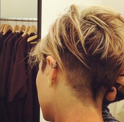 Undercut layered hair