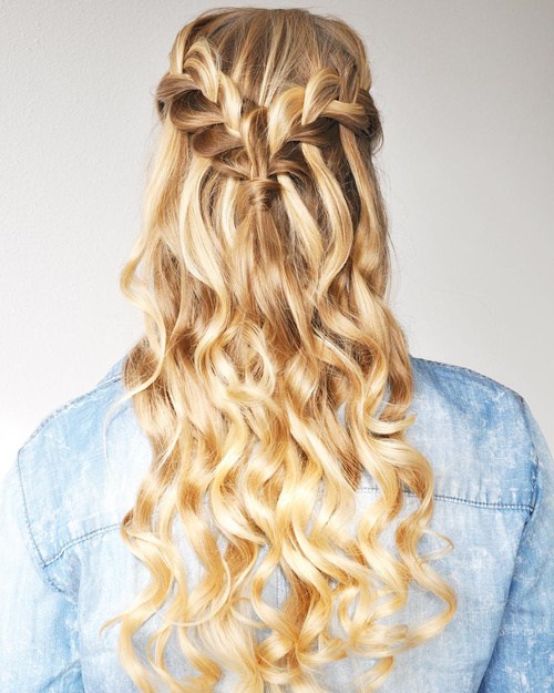 Golden ombre hairstyle