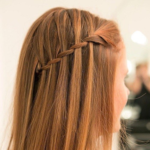 Waterfall braid for thin hair