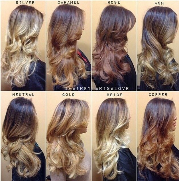 Different ombre hair color ideas