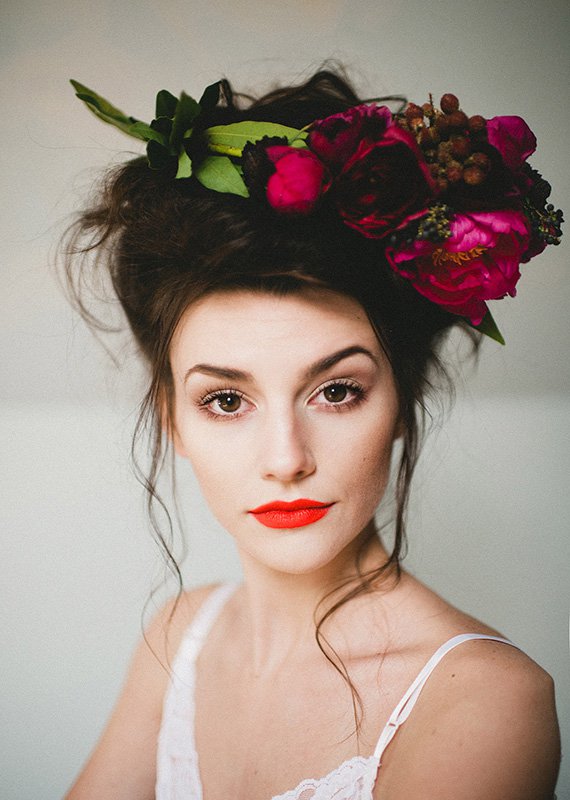 Boho-chic wedding hairstyle