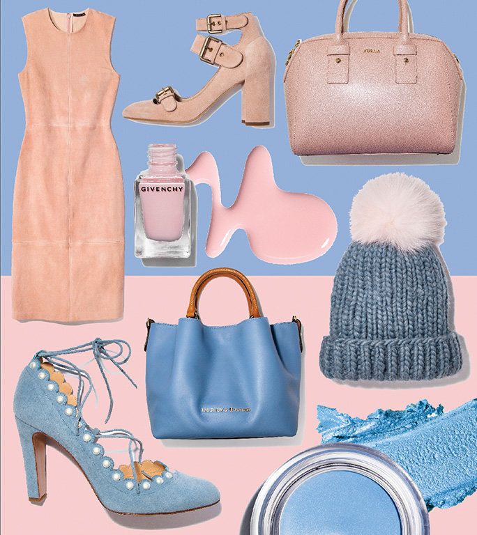 Serenity and rose quartz outfit