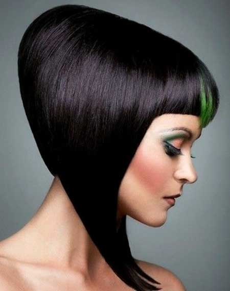 Hair color highlighted in green