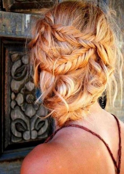 French braid updo