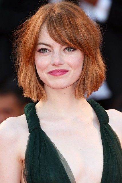 Dull bob hairstyle with bangs