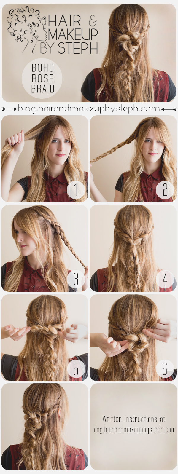 Braided hairstyle tutorial for young ladies