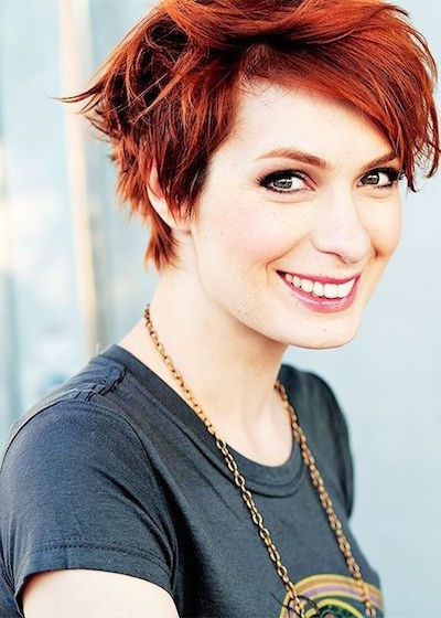 Layered pixie haircut