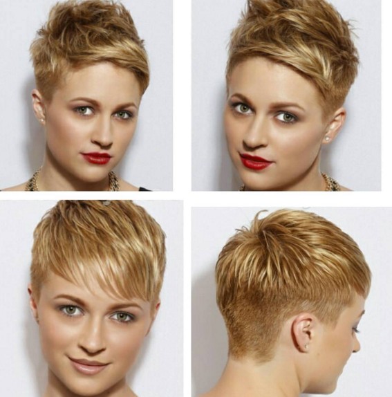 Short pixie hairstyle