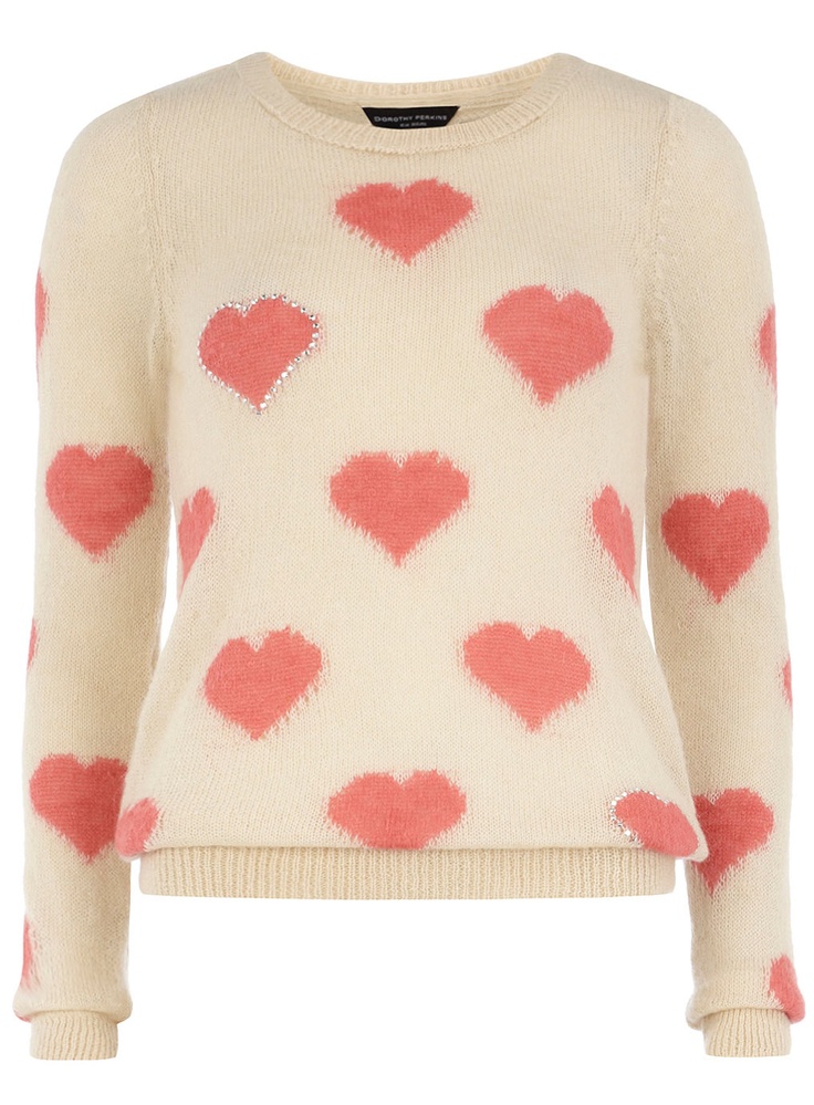 Nice mini hearts sweater