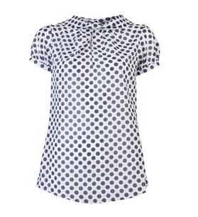 SAND Bluba polka dot blouse