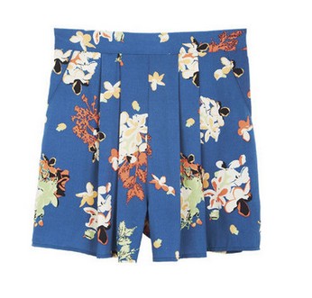Touch Dot Short, Loose Fit, Floral Print