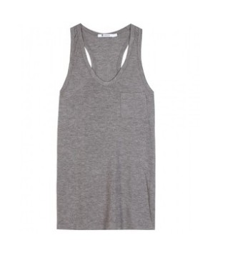 T by Alexander Wang Classic tank with pocket, slate gray