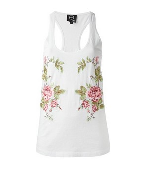 MCQ BY ALEXANDER MCQUEEN tank top with floral pattern, floral print and scoop neck