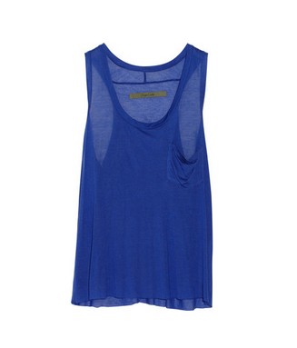 ENZA COSTA jersey back tank made of modal mix, royal blue