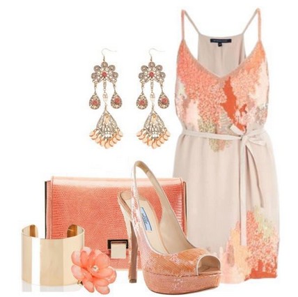 Daily outfit look, pink floral mini dress and sandals