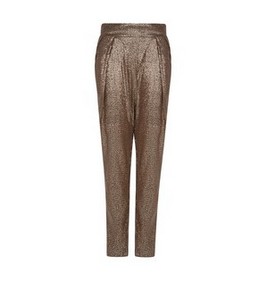 MANGO sequin trousers, metal gray