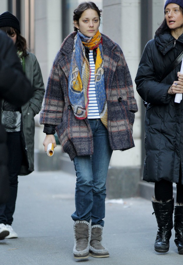 Marion Cotillard Plaid Swing Jacket