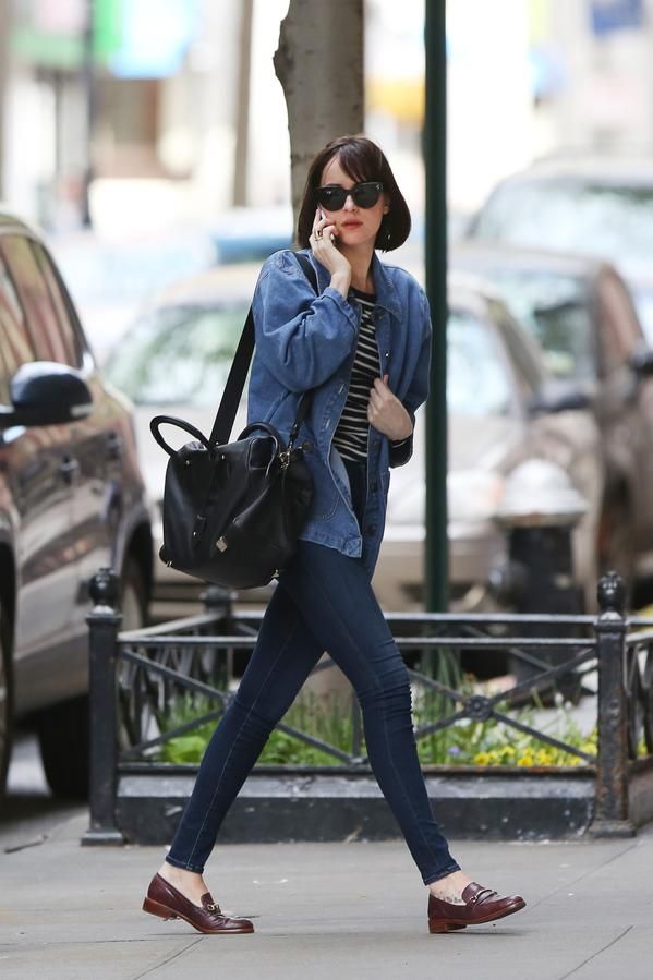Jeans outfit and loafers