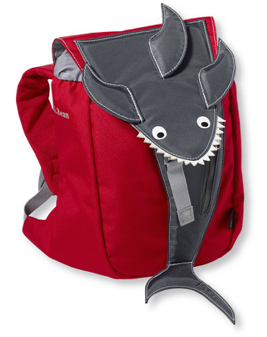 L.L. Bean Firey Red Shark backpack, $ 35