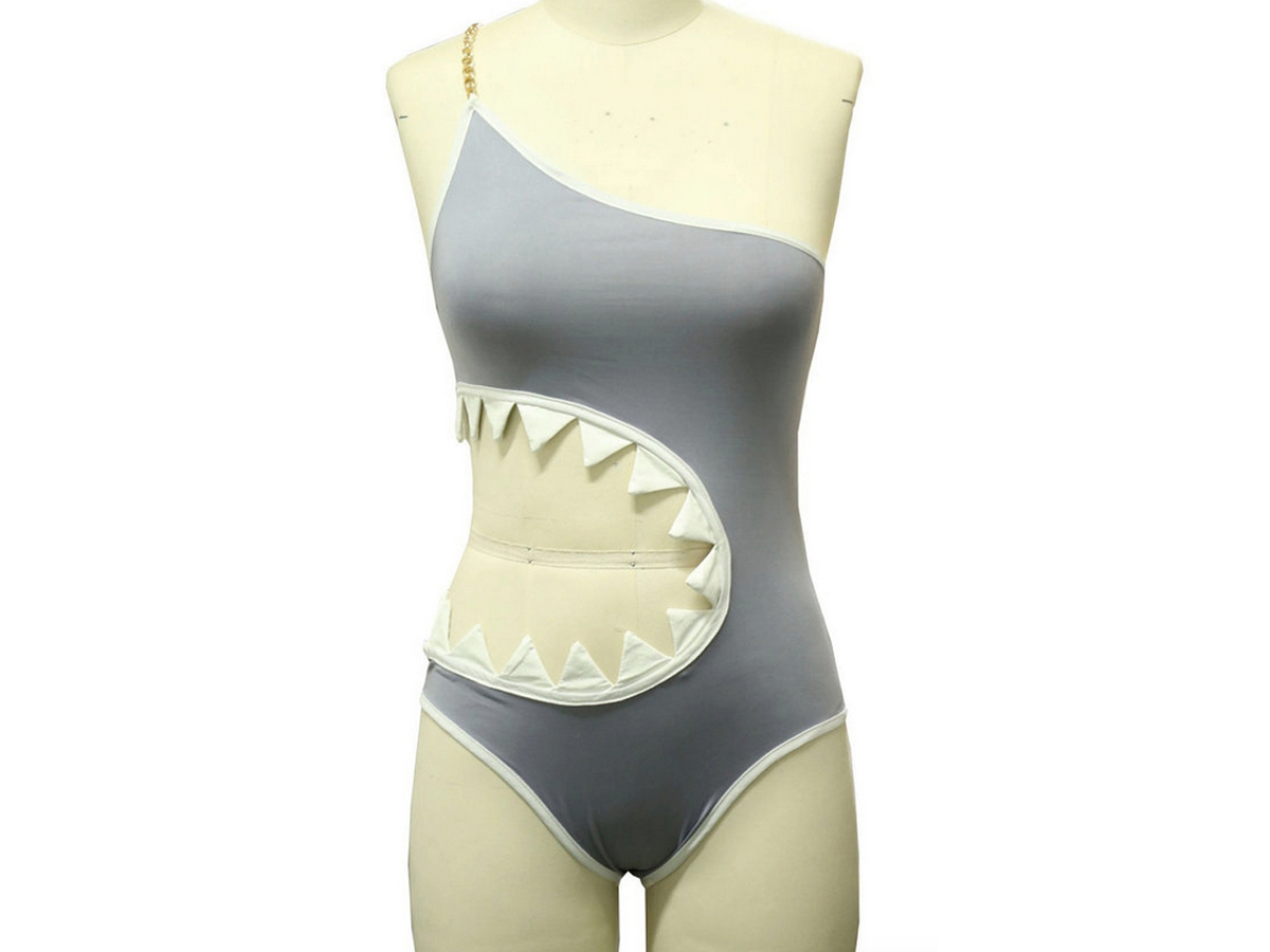 Sharkini sexy shark costume shark monokini swimsuit, $ 40