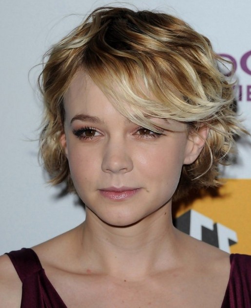 2014 short hairstyles for curly hair with bangs