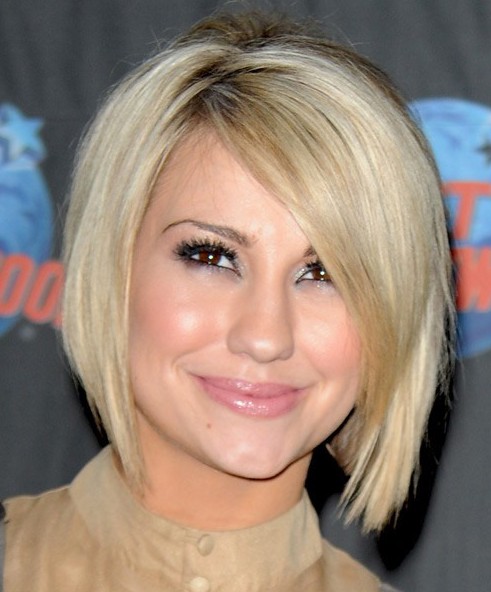 2014 short blonde bob hairstyle for women by Chelsea Kane