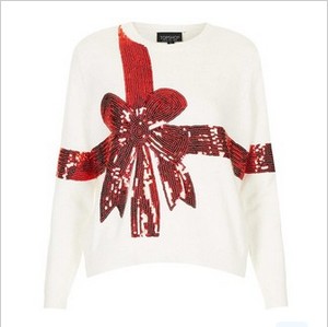 Topshop & # 39; Present & # 39; Sequin embellished sweater