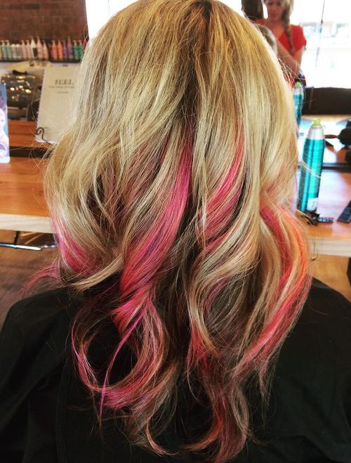 Pink highlights