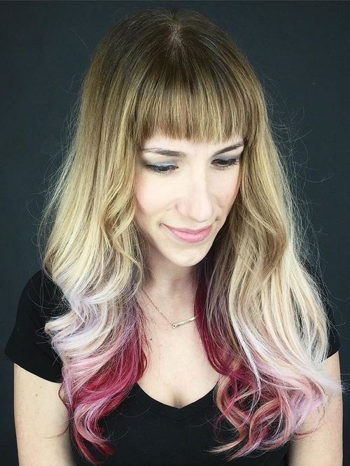 Hairstyle highlighted in red