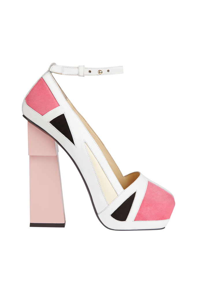 Aperlaï Pink Platform High Heels