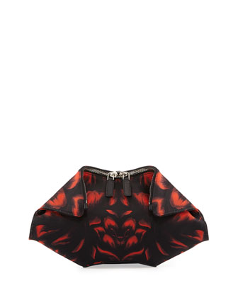 Alexander McQueen Small De Manta clutch with tulip print