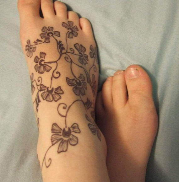 Foot tattoo ideas for girls