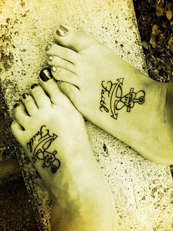 Foot tattoo ideas for girls