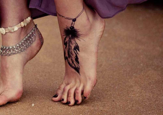 Foot tattoo ideas for girls