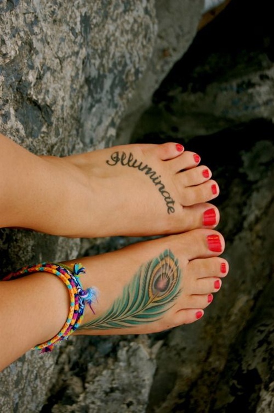 Foot tattoo ideas for girls