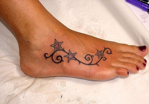 Foot tattoo ideas for girls