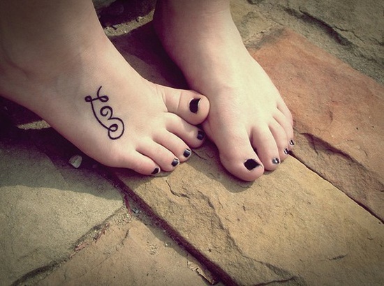 Foot tattoo ideas for girls