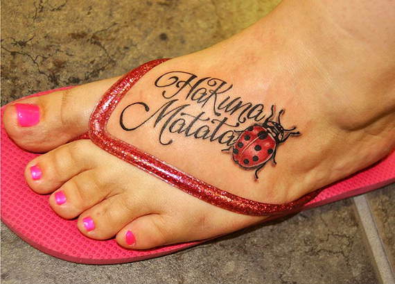 Foot tattoo ideas for girls