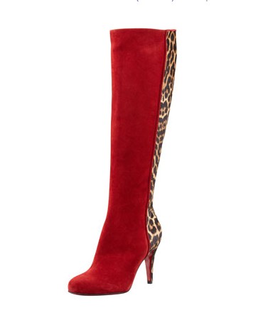 Christian Louboutin Acheval knee boots with suede back
